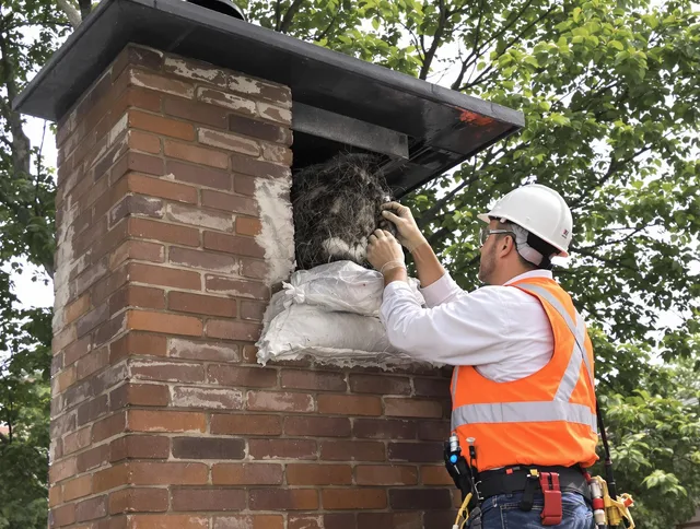 Humane removal of debris and animals by Upland Chimney Sweep in Upland, CA