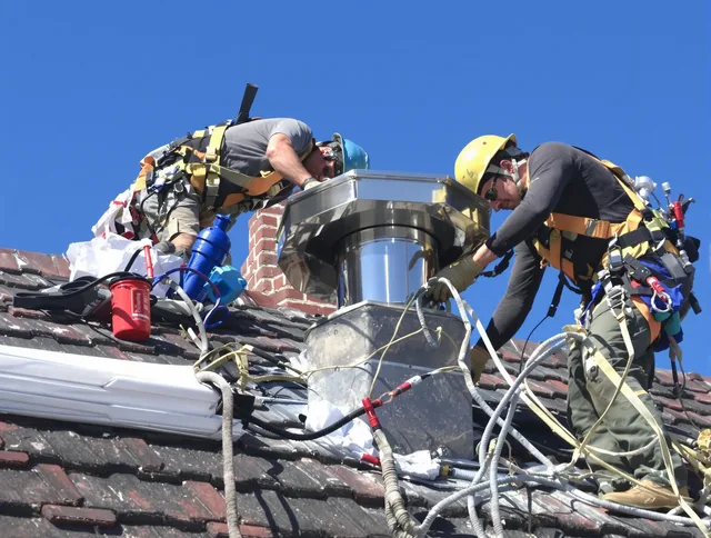 Protective chimney cap installed by Upland Chimney Sweep in Upland, CA