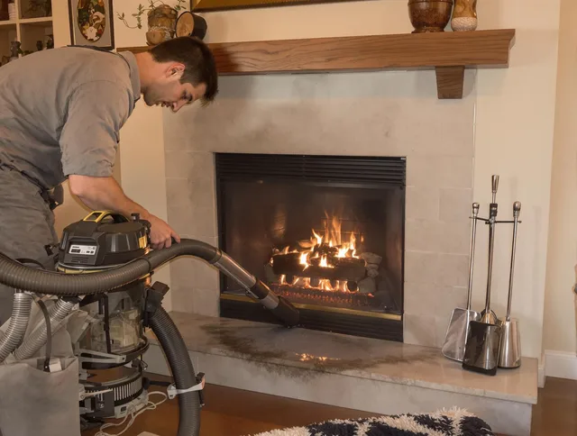 Routine fireplace upkeep by Upland Chimney Sweep in Upland, CA