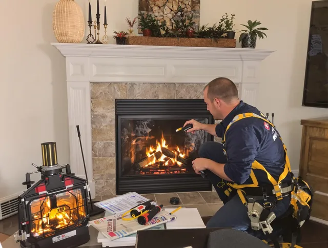 Safety-focused fireplace inspection by Upland Chimney Sweep in Upland, CA